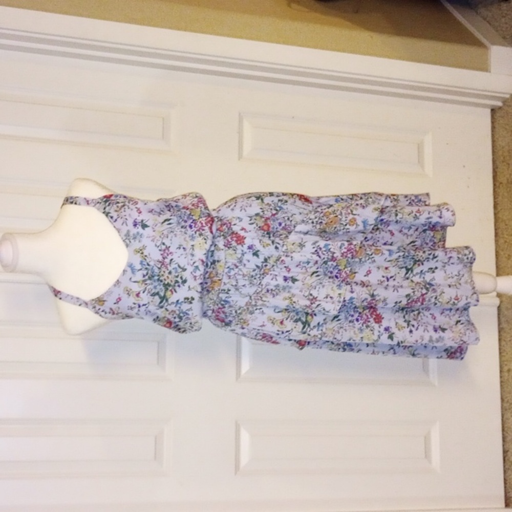 A New Day Floral midi dress / Spring dress / M